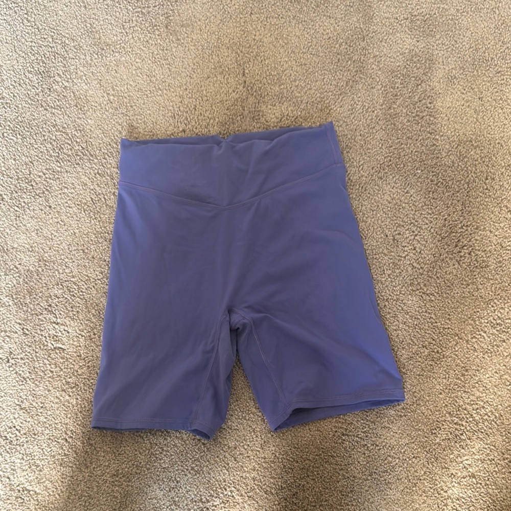 Dark lilac Lightweight Bike Shorts with Elastic Waistband